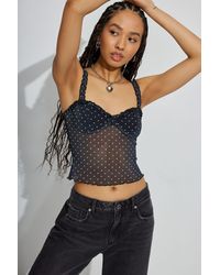 Garage - Double Layered Mesh Cami - Lyst