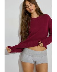 Garage - Roxy Long Sleeve Supersoft Crewneck Sweater - Lyst