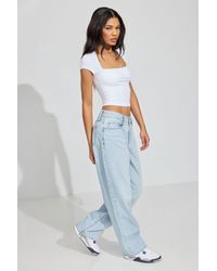 Garage - Low Rise Baggy Jeans - Lyst