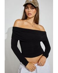 Garage - Sexycozy Off Shoulder Long Sleeve Top - Lyst