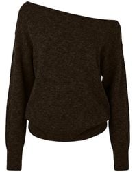 Garage - Long Sleeve Spongy Relaxed Off Shoulder Sweater - Lyst