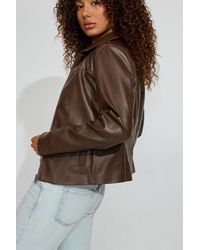 Garage - Faux Leather Worker Jacket - Lyst