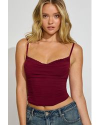Garage - Ally Mesh Peekaboo Bustier - Lyst