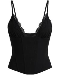 Garage - Adela Lace Trim Cami Corset - Lyst