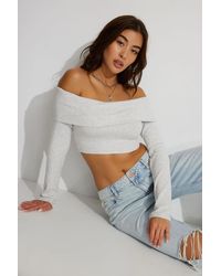 Garage - Kayla Foldover Off Shoulder Top - Lyst