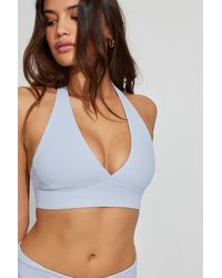 Garage - Active Plunge Halter Bra - Lyst