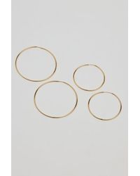 Garage - 2 Pack Basic Super Skinny Hoops - Lyst
