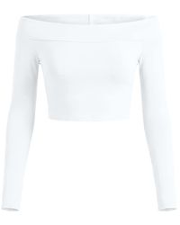 Garage - Sleek Off Shoulder Long Sleeve Top - Lyst