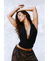 Garage - Smooth Open Back Cowl Top - Lyst