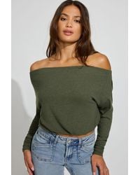 Garage - Serene Off Shoulder Long Sleeve Top - Lyst