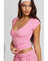 Garage - Snatchrib Deep V-Neck T-Shirt - Lyst