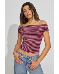 Garage - Smooth Off Shoulder Top - Lyst