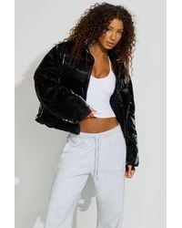Garage - Shiny Puffer Jacket - Lyst