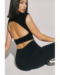 Garage - Open Back Cap Sleeve T Shirt - Lyst