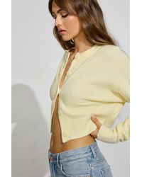 Garage - Renee Spongy Cropped Cardigan - Lyst
