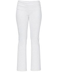 Garage - Soft Cotton Fold Over Flare Pants - Lyst