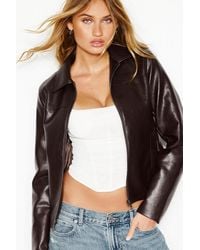 Garage - Faux-Leather Worker Jacket - Lyst