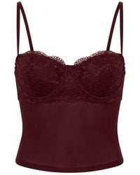 Garage - Sabrina Sheer Lace Corset Top - Lyst