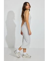 Garage - V Neck Open Back Maxi Dress - Lyst
