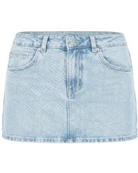 Garage - Denim Micro Skort - Lyst