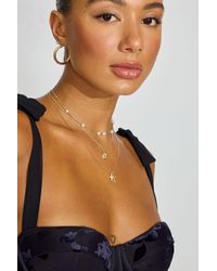 Garage - Set Of 3 Pearl, Cross, And Pendant Necklaces - Lyst