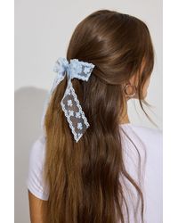 Garage - Allover Lace Bow Clip - Lyst