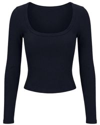 Garage - Snatchrib Scoop Neck Longsleeve Top - Lyst
