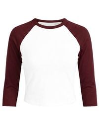 Garage - Raglan Baseball 3/4 Sleeve Top - Lyst