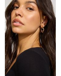 Garage - 3 Pack Of Wavy Studs And Hoop Earrings - Lyst
