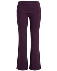 Garage - Stretchterry Foldover Bootcut Pants - Lyst