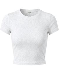 Garage - Snatchrib Cropped Crewneck T-Shirt - Lyst