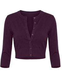 Garage - Ultra Cropped Cardigan Long Sleeve Top - Lyst