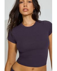 Garage - Cropped Crewneck T-Shirt - Lyst