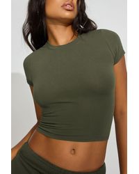 Garage - Crewneck Cropped T-Shirt - Lyst
