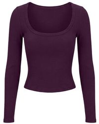 Garage - Snatchrib Scoop Neck Longsleeve Top - Lyst