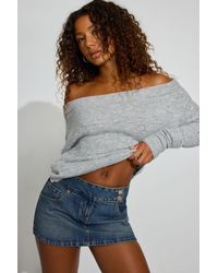 Garage - Long Sleeve Off Shoulder Bubble Sweater - Lyst