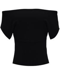 Garage - Off Shoulder Short Sleeve Cinch Waist Top - Lyst