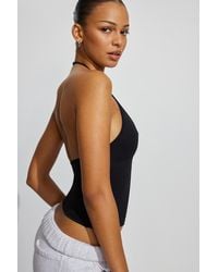 Garage - Sleek Plunge Halter Top - Lyst