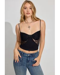 Garage - Lace Bustier Peachy Cami - Lyst
