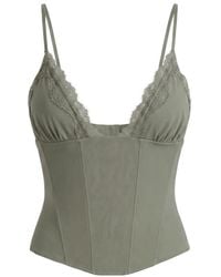 Garage - Adela Lace Trim Cami Corset - Lyst