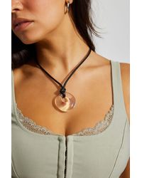 Garage - Glass Oval Cord Necklace - Lyst