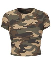 Garage - Supersoft Cropped Crewneck T-Shirt - Lyst