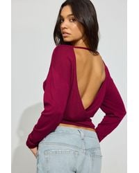 Garage - Open Cross Back Sweater - Lyst
