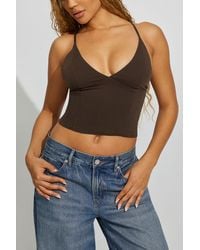 Garage - Lace-Up Back Halter Top - Lyst