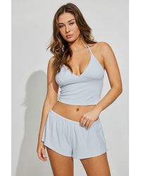 Garage - Mini Ribbed Shorts - Lyst