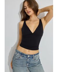 Garage - Deep Plunge Sleek Cami Top - Lyst