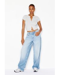 Garage - Cropped Button Up Top - Lyst
