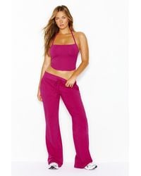 Garage - Stretchterry Open Back Halter Top - Lyst