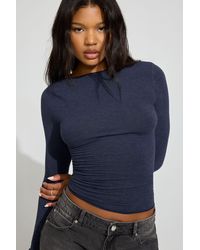 Garage - Cozy Boat Neck Long Sleeve Top - Lyst