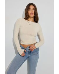 Garage - Cozy Boat Neck Long Sleeve Top - Lyst